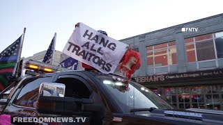 "Hang All Traitors" - Kathy Griffin Show Protested by Trump Supporters in Huntingdon NY