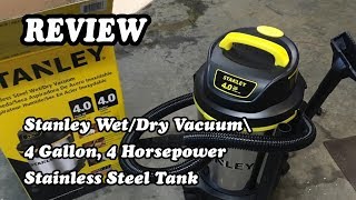 Review Stanley Wet/Dry Vacuum, 4 Gallon 2019