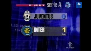 2004-05 (32^ - 20-04-2005) Juventus-INTER 0-1 [Cruz] Servizio Controcampo Italia1