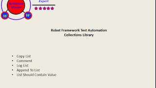 Robot Framework Collections List Tutorial Four