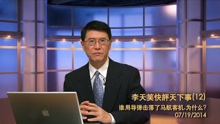 谁用导弹击落了马航客机，为什么？《李天笑快評天下事》第十二期 2014/07/19