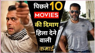 Salman Khan Last 10 Movies WORLDWIDE Box Office Collection Analysis