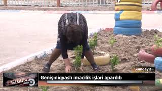 Sumqayıtda genişmiqyaslı iməcilik işləri aparılıb.09.04.2022