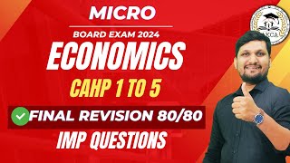 Chap 1 to 5 Final Revision || Micro Economics || AKCA || Board Exam 2024