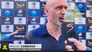 Miguel Cardoso interview - Mamelodi Sundowns 2 - 0 Richard's Bay