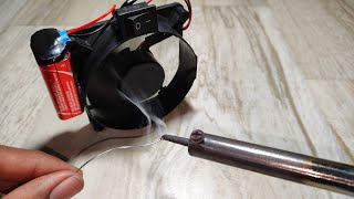 DIY Soldering Fume Extractor using PC Cooling Fan | DC Motor Fan | #shorts #dcmotor