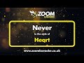 Heart - Never - Karaoke Version from Zoom Karaoke