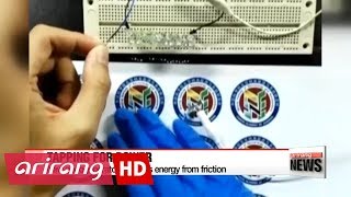 New nanogenerator harvests energy from friction