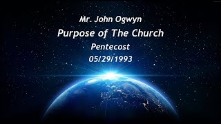 Pre Pentecost Purpose of The Church