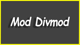 Python Programs #74: Mod Divmod