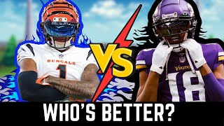 JA’MARR CHASE VS JUSTIN JEFFERSON WHOS BETTER?? (Griddy, routes, and more!)