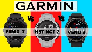 FENIX 7 vs INSTINCT 2 vs VENU 2 Showdown! (Best Rugged Fitness Tracker Review)