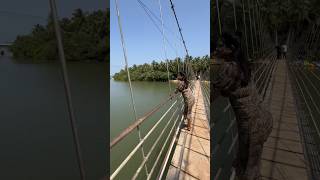 Kemmannu Hanging Bridge, Udupi #udupi #hangingbridge #karnataka #udupivlog #vlogs #udupidiaries