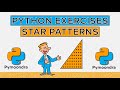 Python Exercises (beginner): Triangle Pattern programs in Python #2