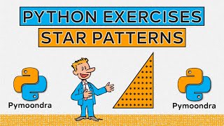 Python Exercises (beginner): Triangle Pattern programs in Python #2
