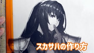 【FGO版画部-90】スカサハの作り方 -Scathach Screen Printing-【Making an anime manga T-shirt】