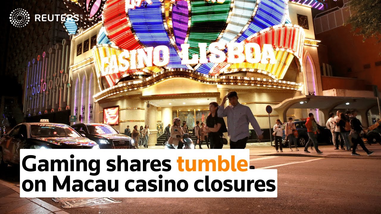 Gaming Shares Plunge As Macau Shuts Casinos - YouTube