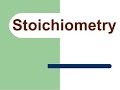 Grade 10 Physics: Stoichiometry Part 2