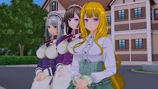 【COM3D2 - CM3D2】sweet sweet everyday ロータリー前で同僚と 【カスタムオーダーメイド3D2  - カスタムメイド3D2　ダンス】