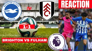 Brighton vs Fulham 1-1 Live Stream Premier League EPL Football Match Score reaction Highlights Vivo