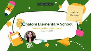 Welcome Back Chatom Warriors 2021-2022!