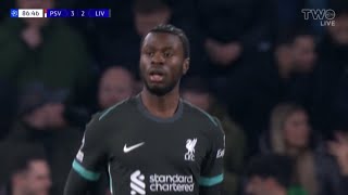 Amara Nallo Red Card UEFA, PSV Eindhoven vs Liverpool (3-2), Goals Results/Highlights-2025..