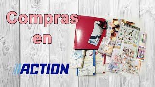 Haul compras Action manualidades y scrapbooking. Compras Action