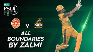 All Boundaries By Zalmi | Islamabad United vs Peshawar Zalmi | Match 24 | HBL PSL 7 | ML2T