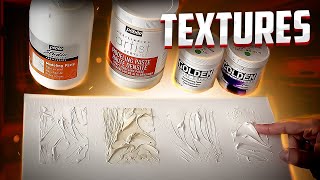 Comment faire des reliefs, textures, effets de matières pour la peinture (Modeling paste)