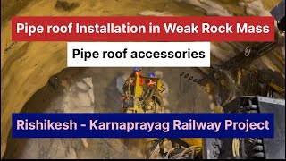 Rishikesh Karnaprayag rail project || Pipe roofing system/ Umbrella system || Pipe roof Accessories|