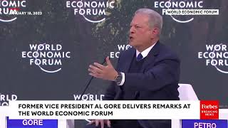 Al Gore | World Economic Forum | 18 January 2023 | Just Stop Oil