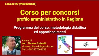 Concorsi in Regione - lezione di presentazione del corso (02/03/2020)