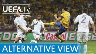 Zlatan amazing volley - Sweden v France - watch it from every angle!