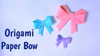 Paper Bow Tutorial_ How To Make An Origami Paper Bow_ Bow Easy