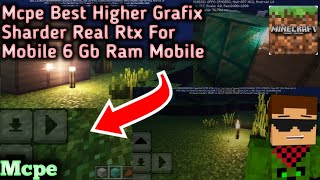 Best MCPE RTX Shader for Mobile|Realistic Graphics for 6GB RAM Phones!#MCPE#RTXShade