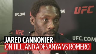"I'm waiting for Darren Till, or a title shot" Jared Cannonier backstage interview at UFC 247
