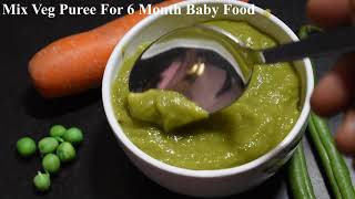 6 month baby food |6 ತಿಂಗಳ ಮಗುವಿಗೆ ಆರೋಗ್ಯಕರವಾದ ತರಕಾರಿಯ ಆಹಾರ | veg puree in Kannada | Mamatha Foodies