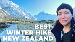 Hooker Valley track walk | Travel New Zealand Winter Hike #vlog