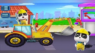 Baby Contraction Game Video JCB Tipper Road Roller Baby Game Video Baby Bus Videos