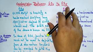 ES5 and ES6 difference | Javascript | | JS | Lec-07 | Bhanu Priya