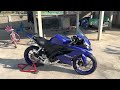 🎥 ep.82 รีวิว yamaha yzf r15 สีน้ำเง น ปี2017 วิ่ง 14 000 กิโลแท้ครับ peejunbigbikephayao 😁