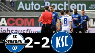 Paderborn vs Karlsruher SC 2-2 Highlights | All Goals | 10 April 2022