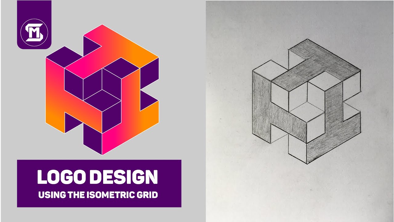 Logo Design Using The Isometric Grid | Adobe Illustrator Cc Tutorial ...