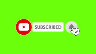 SUBSCRIBE BUTTON ANIMATION WITH SOUND (NO COPYRIGHT) GREEN SCREEN
