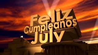 feliz cumpleaños July