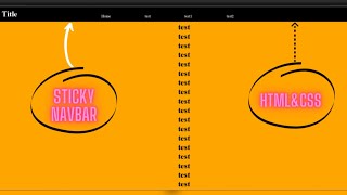 Coding for beginners: How to make a sticky navigation bar | Sticky Menu On Website Using HTML CSS