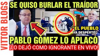 🔴PABLO GÓMEZ LO APLACO! SE QUISO BURLAR EL TRAÍDOR GERMÁN MARTÍNEZ ¡LO DEJO COMO IGNORANTE EN VIVO!