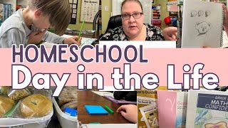 January Homeschool DITL Day in the Life | Homeschool with us! Secular Homeschooling