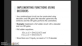 DLD: Implementing Boolean Functions Using Decoders