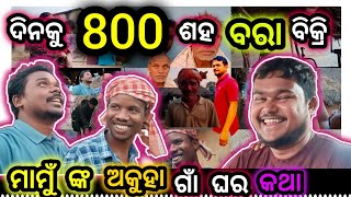 ମୁଣ୍ଡ ଖରାପ ହେଇଯିବ ଗାଁ ରେ ଦିନକୁ 800 ଶହ ବରା ବିକ୍ରି🫣Odisha Village Home Tour | Official Odisha Village